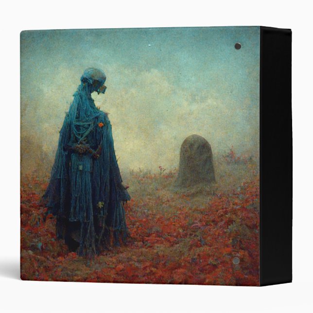 Classeur Le Grave Surreal Sci-Fi Imaginaire Alien (Dos/Côté)