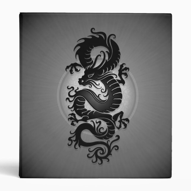 Classeur Le gris a éclaté le dragon chinois (Devant)
