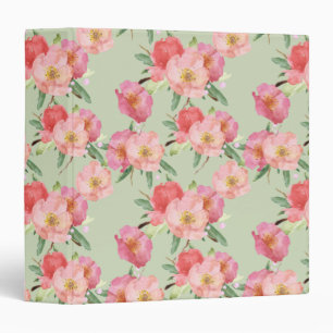Classeur Le jardin assez rose fleurit l'aquarelle