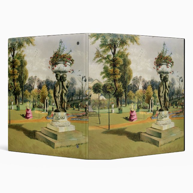 Classeur Le jardin de terrasse, abbaye de Woburn (Arrière-plan)