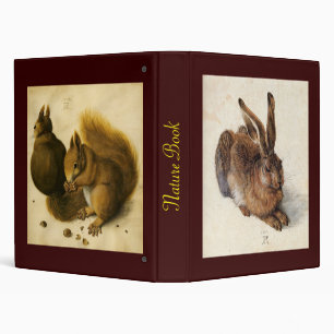 Classeur Le lapin ( lièvre jeune ), écureuils et noix