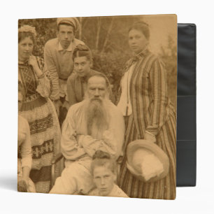 Classeur Le Léon Tolstoï auteur avec sa famille