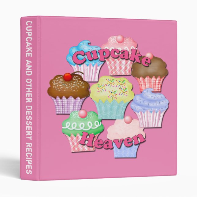 Classeur Le livre de cuisine Cupcake Baking propose des rec (Devant/Côté)