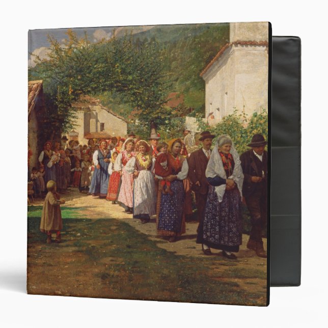 Classeur Le mariage d'or (huile sur la toile) (Devant/Intérieur)