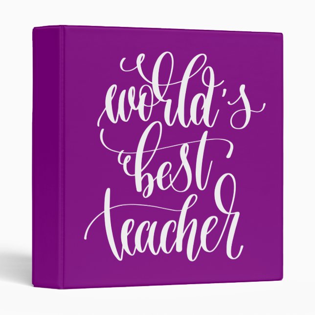 Classeur Le meilleur professeur du monde (Devant/Côté)