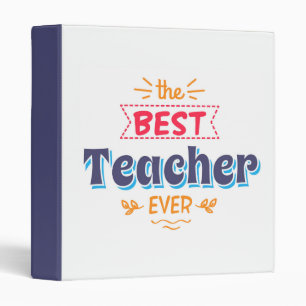 Classeur Le meilleur professeur jamais