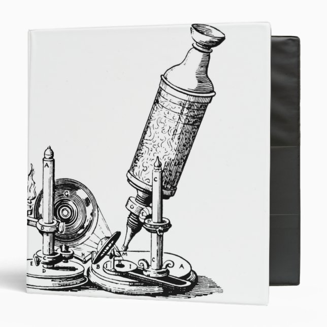 Classeur Le microscope de Robert Hooke (Devant/Intérieur)