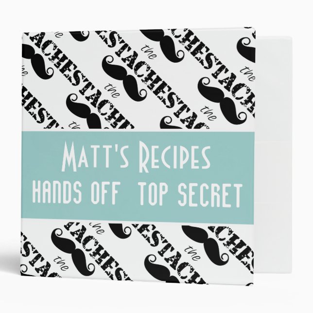 Classeur Le Motif de la moustache Stache (Devant/intérieur)