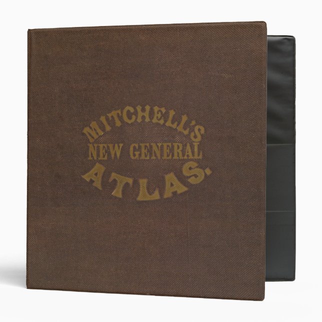 Classeur Le nouvel atlas général de Mitchell (Devant/Intérieur)