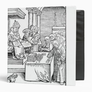 Classeur Le pape vendant des indulgences