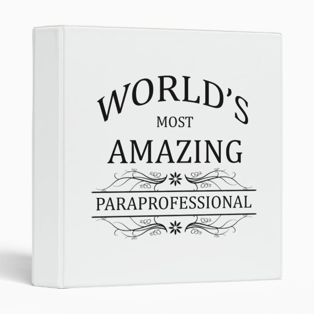 Classeur Le paraprofessionnel le plus extraordinaire du (Devant/Côté)