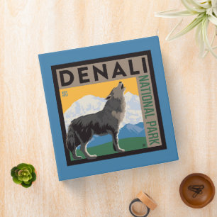 Classeur Le Parc national de Denali Howling Wolf