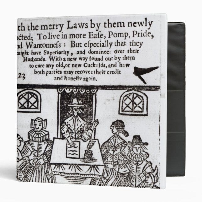 Classeur Le Parlement des femmes, 1656 (Devant/Intérieur)