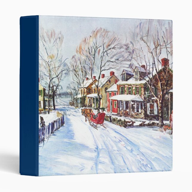 Classeur Le pays des merveilles d'hiver (Devant/Côté)