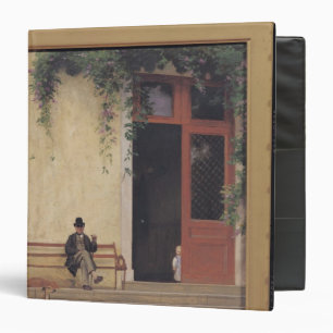 Classeur Le père et le fils de l'artiste sur le seuil