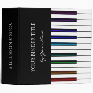 Classeur Le piano coloré personnalisé verrouille le