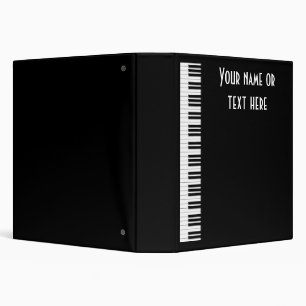 Classeur - le piano verrouille le blanc noir