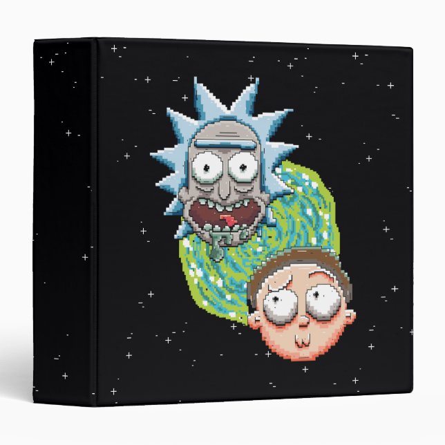 Classeur Le Portrait de Rick et Morty (Devant/Côté)