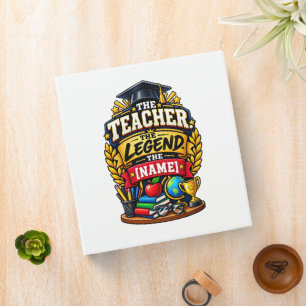 Classeur Le professeur. La légende.