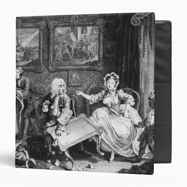 Classeur Le progrès d'une prostituée, plat II, querelles (Devant/Intérieur)