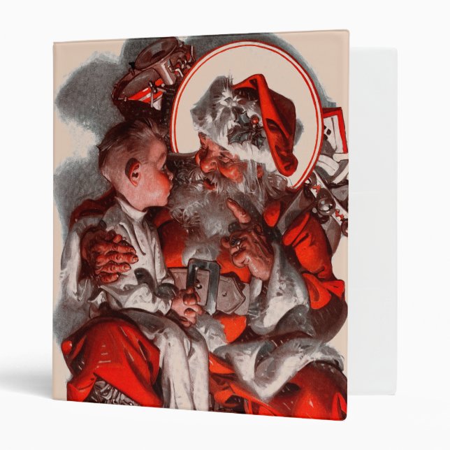 Classeur Le recouvrement de Père Noël (Devant/intérieur)