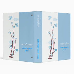 Classeur Le ressort bleu d'inséparables fleurit l'album de