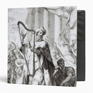 Classeur Le Roi David Playing la lyre