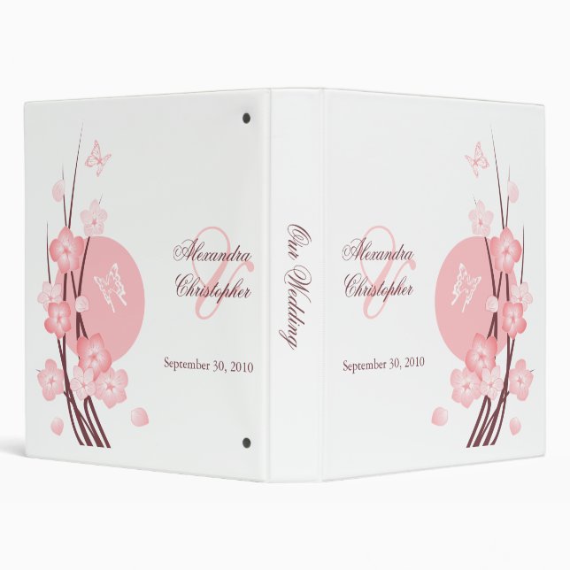 Classeur Le rose fleurit le wedding planner/photo de (Arrière-plan)