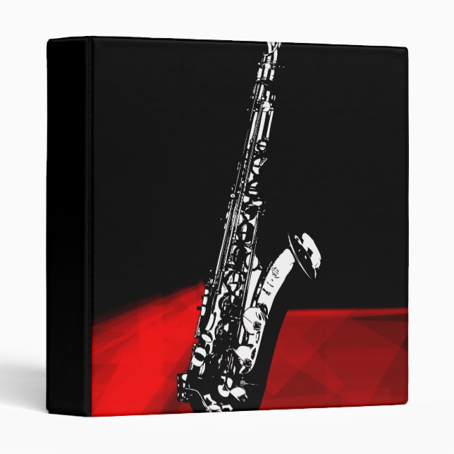 Classeur Le saxophone (Devant/Côté)