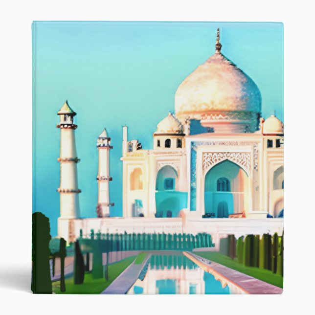 Classeur Le Taj Mahal sous un ciel étoilé (Devant)