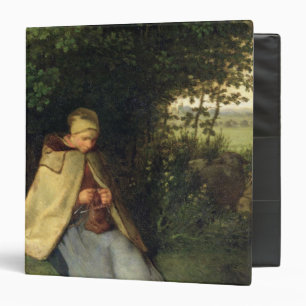 Classeur Le tricoteur ou, la bergère assise, 1858-60