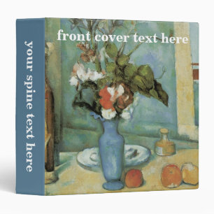Classeur Le Vase Bleu (Fleurs et Fruits) par Paul Cezanne