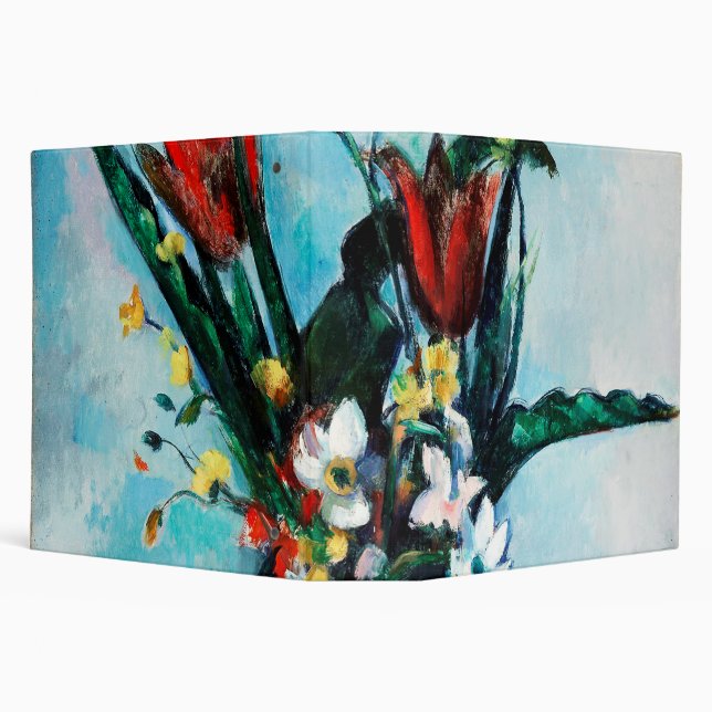 Classeur Le Vase des Tulipes, Paul Cezanne (Arrière-plan)
