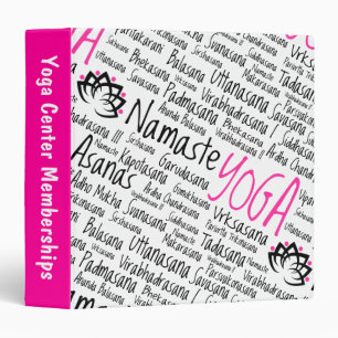 Classeur Le yoga de Namaste place des noms Sanskrit de
