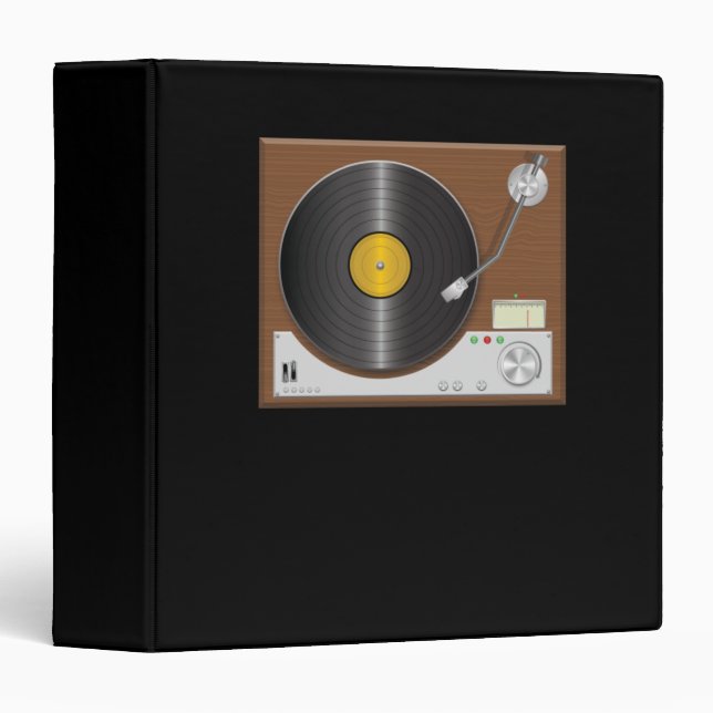 Classeur lecteur vintage (Devant/Côté)