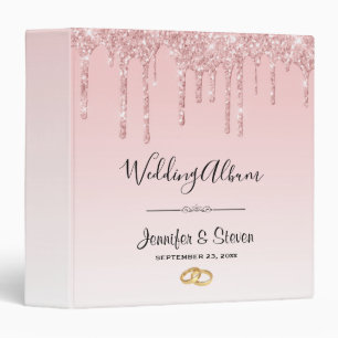 Classeur Lecteurs de Parties scintillant rose Mariage moder