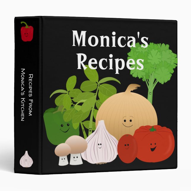 Classeur Légumes de caricatures pour Cuisines (Devant/Côté)