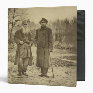 Classeur Léon Tolstoï et la maxime Gorki d'auteur