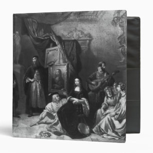 Classeur Leonardo da Vinci peignant le Gioconda