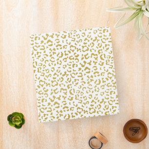 Classeur Leopard d'or, Parties scintillant d'or, Empreinte 