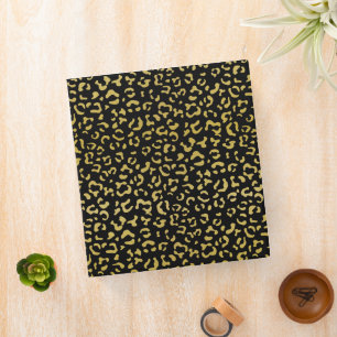 Classeur Leopard d'or, Parties scintillant d'or, Motif de l