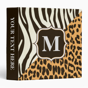 Classeur Leopard et Zebra