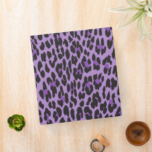 Classeur Leopard Print, Léopard Spots, Purple Leopard