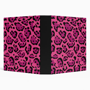 Classeur Leopard rose 1,5 pouces