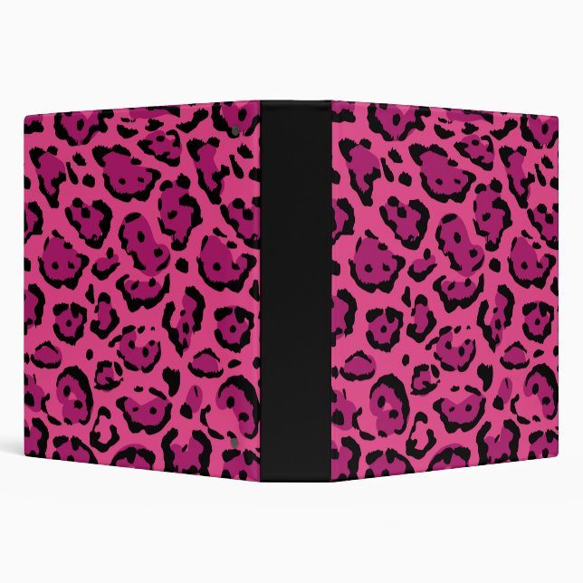 Classeur Leopard rose 1,5 pouces (Arrière-plan)