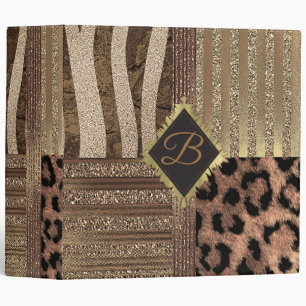 Classeur Léopard Safari Chic Jungle Glamour Moderne Tendanc