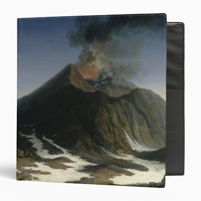 Classeur L'éruption de l'Etna (Devant/Intérieur)
