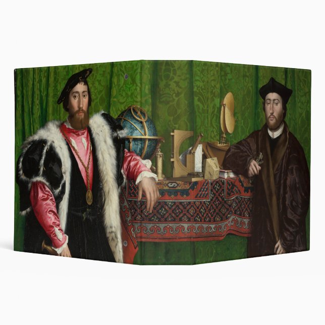 Classeur Les Ambassadeurs, Holbein the Younger (Arrière-plan)