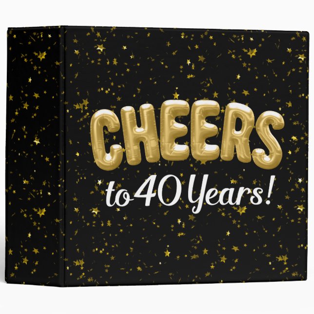 Classeur Les ballons d'or courent à 40 ans 40e anniversaire (Devant/Côté)