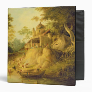 Classeur Les banques du Gange, c.1820-30 (huile sur la